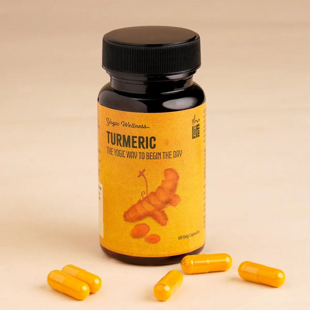 Turmeric Powder in Veg Capsules, 60 pcs